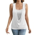 thumbnail image 5 of Erwazi Solid Sparkly Tank Top for Women Sequin Sleeveless V Neck Tops, 5 of 9