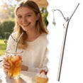 thumbnail image 1 of BotaniNest Rod Shaped Reusable Drinking For And Novelty Silicone With Cleaning Brush, 1 of 7