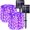 Purple, variant on Morttic 2Pack 33ft Solar String Lights , 100 LED Fairy Lights Outdoor Waterproof Christmas Lights for Trees Garden Patio Yard Fence Decor (Multi Color)