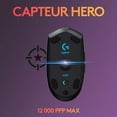 thumbnail image 2 of Logitech G305 Lightspeed Wireless Gaming Mouse, Hero 12K Sensor, 12,000 DPI, Lightweight, 6 Programmable Buttons, 250h Battery Life, On-Board Memory, PC/Mac - Black, 2 of 5
