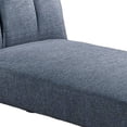 thumbnail image 2 of Dora 62 Inch Modern Adjustable Chaise Lounger with Channel Tufting, Blue- Saltoro Sherpi, 2 of 5