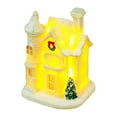 thumbnail image 2 of Village Christmas Decoration Christmas Village Houses Christmas Village LED Light Up House Christmas Town Scene Desktop Ornaments Christmas Figurine Home Table Decor Collectible Buildings, 1 PC, 2 of 8