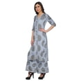 thumbnail image 2 of Moomaya Plus Size Printed Loose Palazzo And Kurta Set Ethnic Dress For Women, 2 of 6