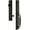 Timeless Bronze, variant on Grandeur 850052 Fifth Avenue Solid Brass Rose Right Handed Dummy "C" Grip Handleset - Grey