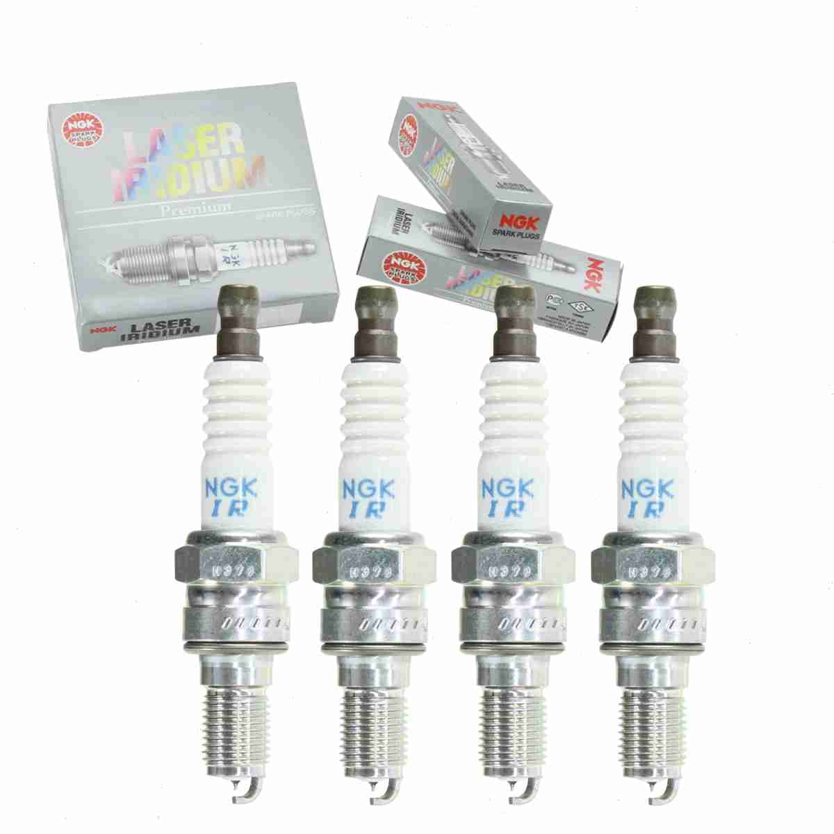 NGK 4 pc Laser Iridium 94702 Spark Plugs for 1UXE-18-110, 3490