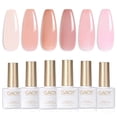 thumbnail image 1 of Set de esmaltes de uñas en gel GAOY Jelly Nude Pink, 6 colores, 7,3 ml, 1 of 6