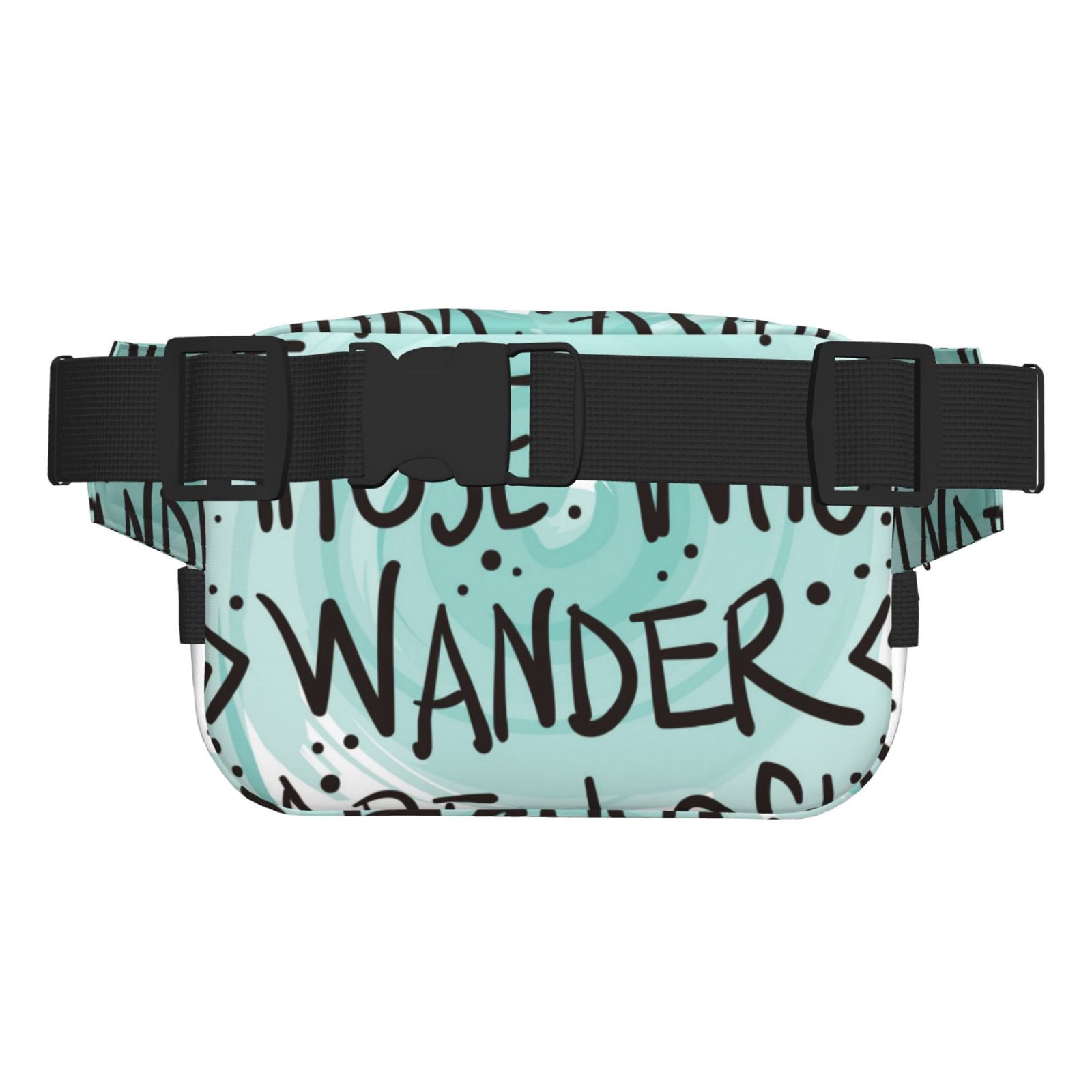Kdxio Not All Who Wander Are Lost1 Crossbody Double Layer Waist Bag Belt Bag for Unisex Fanny Pack Fashion Waist Packs for Hiking Running Shopping Traveling