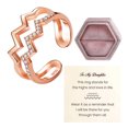 thumbnail image 2 of Up to 65% Off Gift My Daughter Ring Double Wave Ring, 1PC Adjusted Wave Ring Minimalist Ring Gift For Her (Include Cards And Box) Necklace Rings Earring Jewelry on Clearance, 2 of 6