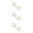 thumbnail image 1 of Langgg 3pcs/set Reusable Zippers Pull Tab - Universal Metal Zippers Replacement Zippers Replacement Header No. 3 * Silver 3Set, 1 of 6