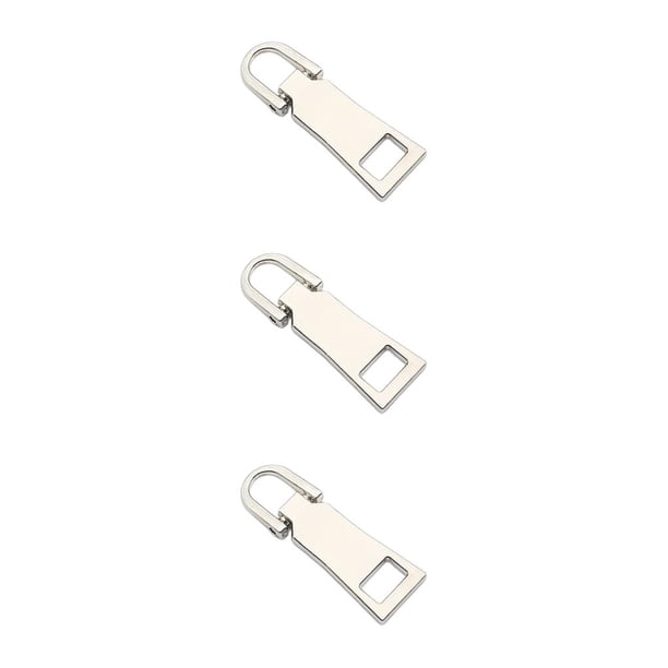 Minnieouse Tirador de cremalleras desmontable de 3 piezas - Solución conveniente y reutilizable Cabezal de reemplazo de cremalleras metálicas Type1 NO1