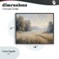 thumbnail image 4 of Stupell Industries Traditional Wandering Wildflower Path at Dawn Black Framed Giclee Art, 14 x 11, by Creative Studio, 4 of 8