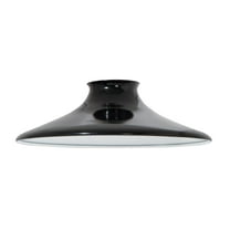 B&P Lamp® Black Industrial Saucer Style Metal Shade