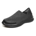 thumbnail image 1 of Men Breathable Athletic Fly Weave Slip On Walking Shoes Running Walking Trainers, 1 of 5