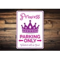 thumbnail image 1 of Princess Parking Novelty Sign, Metal Wall Decor - 10x14 inches, 1 of 4