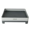 thumbnail image 6 of Gibson Home Nestcraft Full Size Rust Resistant Dish Rack with Drain Board and Flatware Caddy - Grey, 6 of 15