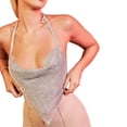 thumbnail image 3 of SAYOO Chaleco de cintura brillante para mujer SAYOO  moda, 3 of 9