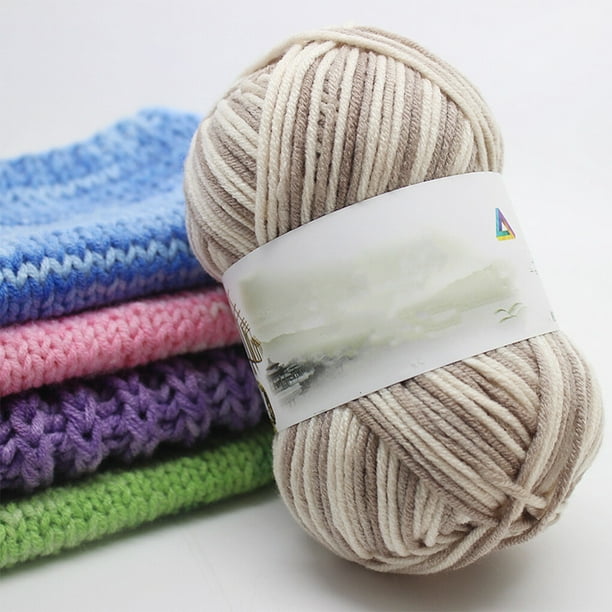 Knitting Yarn with Glitter Metallic Crochet Cotton Yarn Thread DIY Scarf  Blanket 