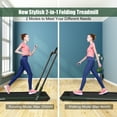 thumbnail image 4 of Gymax 2.25HP Under Desk Electric Pad Treadmill Running Machine Green, 4 of 10