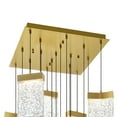 thumbnail image 4 of CWI Lighting Lava Integrated LED Brass Chandelier, 4 of 8