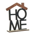 thumbnail image 5 of 3/2/1pcs Wood Home Sign Rustic Wooden Cutout Word Decor Freestanding Home Tabletop Decor Romantic Table HOME Words Shape For Home Party Decor, 5 of 9