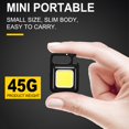 thumbnail image 2 of Linterna COB Mini portátil, lámpara de llavero, 4 luces EDC, linterna para exteriores, impermeable, emergencia, Camping, pesca, luces de trabajo, 2 of 5