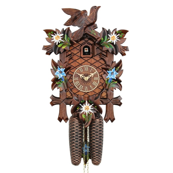 HerrZeit by Adolf Herr Cuckoo Clock  - Alpine Flowers