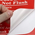 thumbnail image 4 of Uxcell Please Do Not Flush Sign Decals Toilet Sign for Bathroom Toilet Warning 24 Pack, 4 of 6