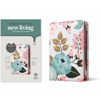 NLT Compact Zipper Bible, Filament Enabled (Cloth, Floral Garden, Red Letter) (Paperback)