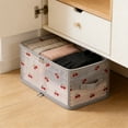 thumbnail image 2 of Tauxra Cherries Pattern Foldable Fabric Storage Bin Large Capacity Closet Organizer For Bedroom Wardrobe Sweaters Blankets Pants Multi Size, 2 of 6