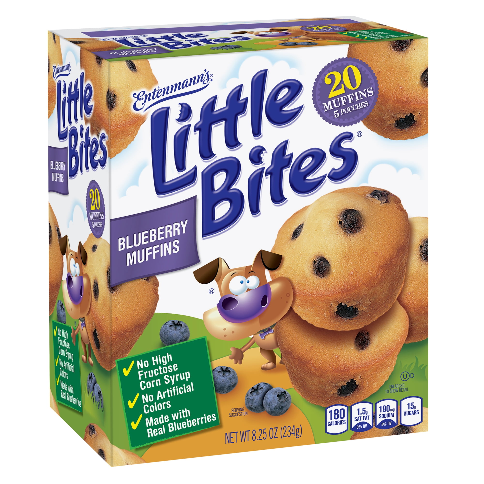 Little Bites Blueberry Muffins, 5 packs, Mini Muffins, 8.25 oz Box