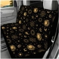 thumbnail image 3 of Yuyamidu 14 Pack Car Accessories Gold Sun and Moon Auto Seat Covers and Steering Wheel Cover Seatbelt Pad Armrest Cover Pad Headrest Covers Coasters Keychain, 3 of 7