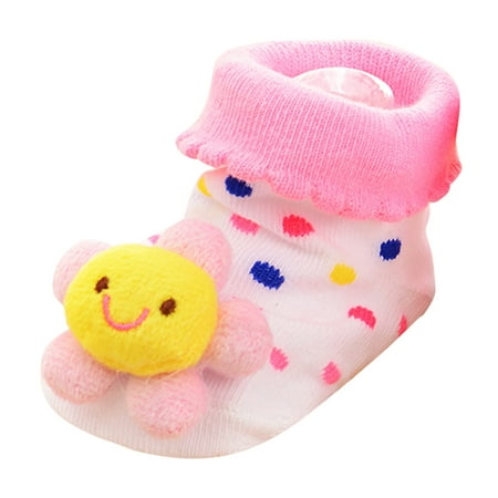 

Afdoent Baby Shoes Baby Girl Boy Anti- Stereoscopic Cartoon 3D Floor Socks Breathable Shoes