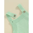thumbnail image 5 of Infant Baby Girls Boy ,Easter Knitted Jumpsuit Summer Cute Bunny Pattern Sleeveless Romper, 5 of 8