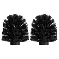 2 Pcs Toilet Bowl Brush Replacement Head 12mm, Toilet Scrub Brush Cleaning Round Ball Shaped Toilet Brush Head Black