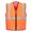 orange-black, variant on Tampa Light Weight Mesh fabric Hi-Vis Mesh X-Back US396
