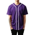 thumbnail image 3 of Hat and Beyond Men's Active Baseball Button Down Jersey Sportswear, 3 of 4