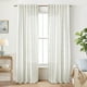thumbnail image 1 of Juego de cortinas Lino Rosa Boho de lino floral, 213 cm, 2 paneles, 1 of 7