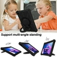 thumbnail image 4 of Dteck Case for Lenovo Tab M10 Plus 3rd Gen 10.6 inch Tablet (TB-125F/TB-128F) 2022, Heavy Duty Shockproof Case with 360° Rotating Stand Crossbody Shoulder Strap,Black, 4 of 7