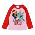 thumbnail image 5 of Gabby's Dollhouse Toddler Kids' Meowy Christmas Holiday 2-Piece Raglan Pajama Pant Set For Girls Boys Sleepwear Lounge, 5 of 8
