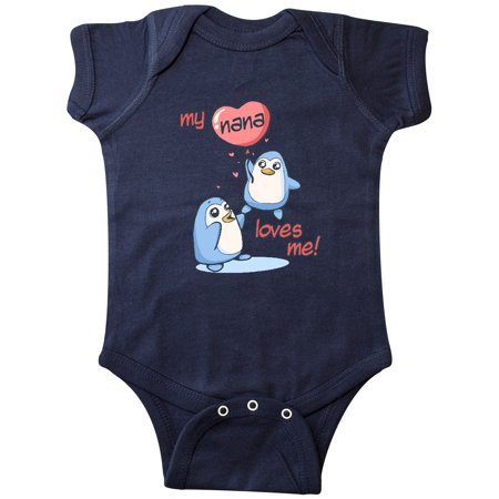 

Inktastic My Nana Loves Me Gift Baby Boy or Baby Girl Bodysuit