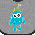 thumbnail image 4 of Inktastic Blue Monster Boys or Girls Baby Bib, 4 of 4