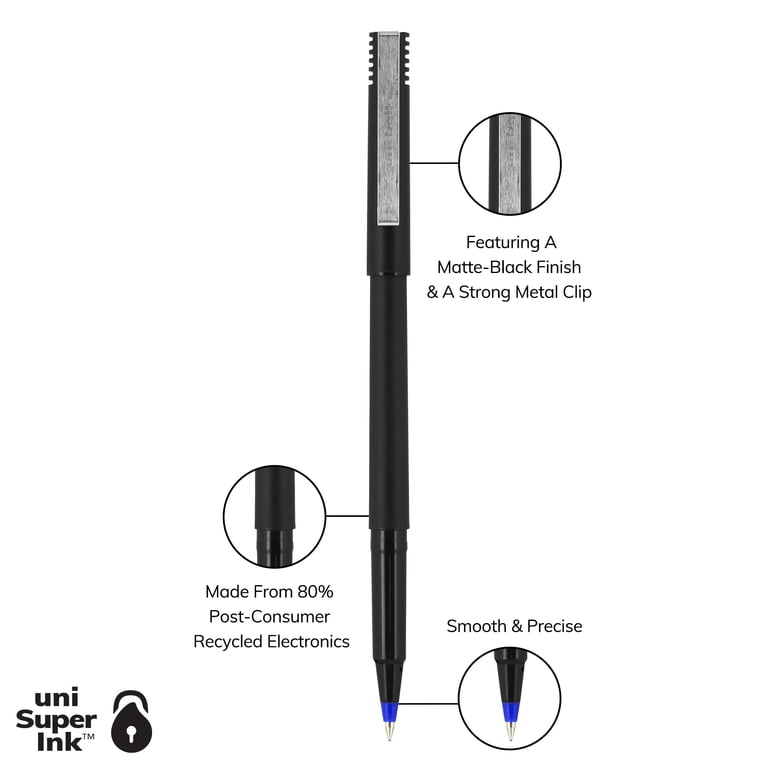 Uni-ball Roller Rollerball Pens, Micro 0.5mm, 12-Pack photo 5