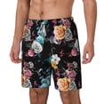 thumbnail image 2 of Balery Hibiscus Rose Mens Swim Trunks Swim Shorts for Men Quick Dry Inseam Beach Shorts with Compression Liner Pocket-X-Large, 2 of 9