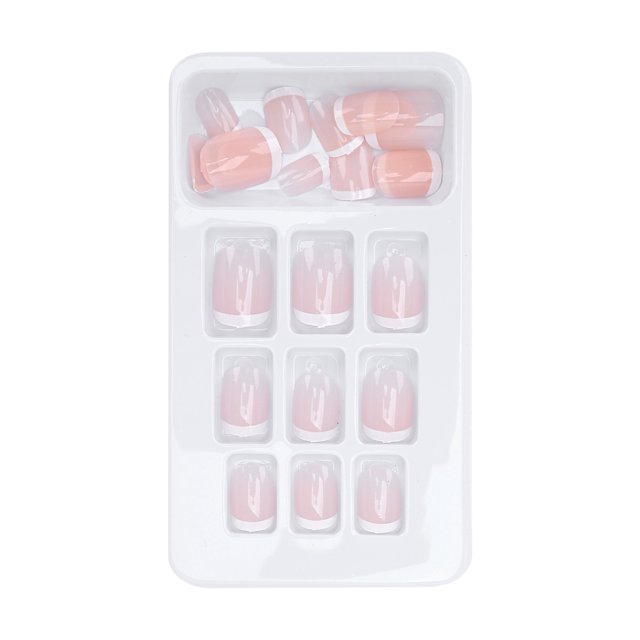False Glossy Nails, Breathable False Nude Nails Appearance 24PCS For Girls For Parties