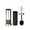 Brushed Satin Nickel, variant on J&V TEXTILES Toilet Brush, Toilet Bowl Brush with Extra Long Handle Durable Bristles Toilet Scrubber and Covered Holder for Toilet Brush Set for Bathroom Cleaning Aged Brass