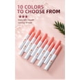 thumbnail image 3 of Paquete de 10 juegos de lápiz labial líquido mate Colección de brillo de labios de terciopelo antiadherente de larga duración Kit de maquillaje liviano cómodo a prueba de transferencias para todo el, 3 of 7