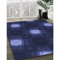 thumbnail image 2 of Ahgly Company Indoor Round Patterned Night Blue Area Rugs, 7' Round, 2 of 6