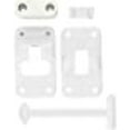 thumbnail image 3 of Lippert Components Door Catch 381409 For Holding RV Cabinet Doors Open; T Style; 4 Inch; Polar White; Composite; With Bumper; Single; Packaged, 3 of 4