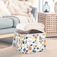 thumbnail image 3 of Yayeee Collapsible Cube Storage Bin with Lid Fabric Closet Decorative Basket with Handles, Acorn Leaves Pattern, 3 of 7