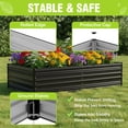 thumbnail image 5 of WORKPRO 7.5x4x2ft Black Square Metal Raised Garden Bed, 5 of 12